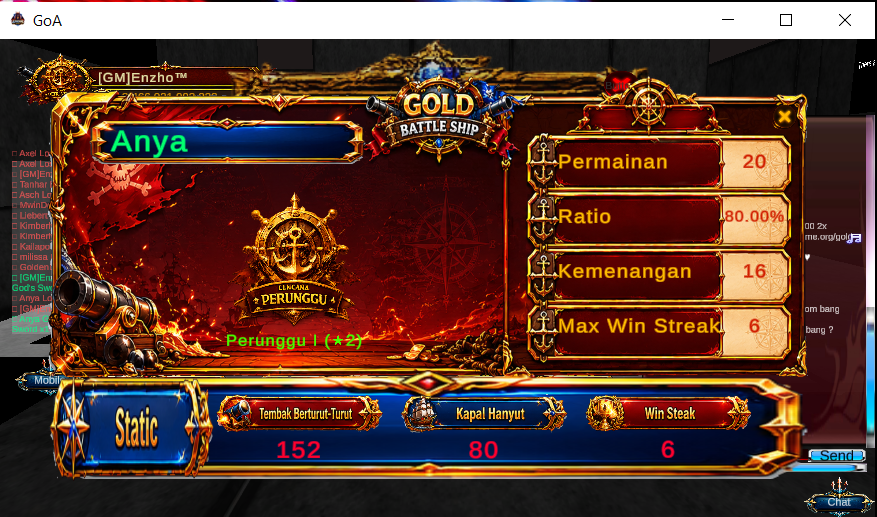 Gold Battle Ship
